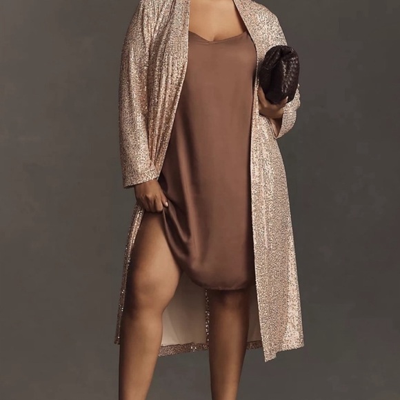 BB Dakota Dulcinea Sequin Duster Women size Small Anthropologie - Picture 1 of 7